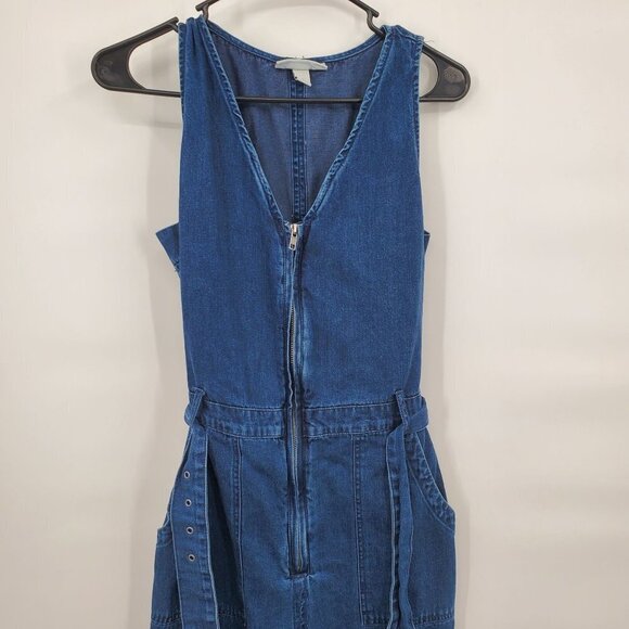 Rachel Comey X Target Indigo Denim Jumpsuit Overalls Belt Zipper Women Size 0 - Picture 5 of 14